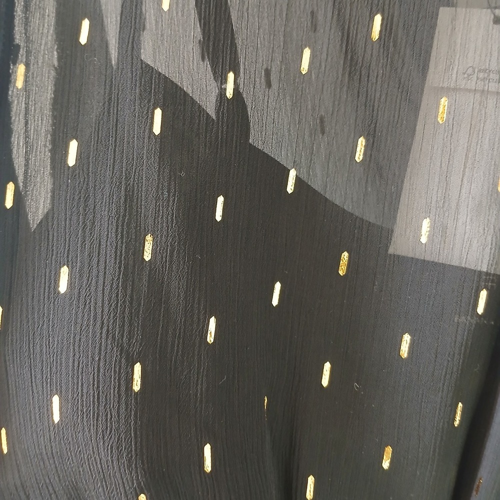Banana Republic Women's Size XS Black Gold Metallic Blouson Dress Lined NWT!!! - Picture 16 of 16